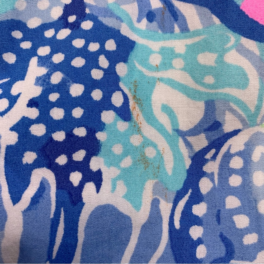 Lilly Pulitzer #004237 Kid's Girls Blue Pink Vivica Sleeveless Dress Size 12 Y - Picture 5 of 9